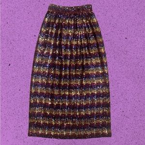 Vintage 1960s/1970s Jack Bryan designed by Dupuis sequins skirt